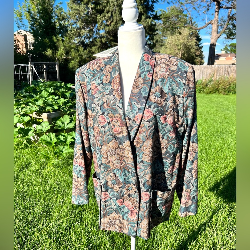 Vintage Tapestry Double Breasted Jacket - Picture 1 of 7